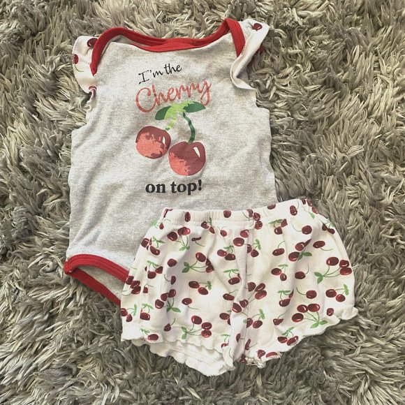 Cherry Baby Girl PJs - Picture 1 of 2